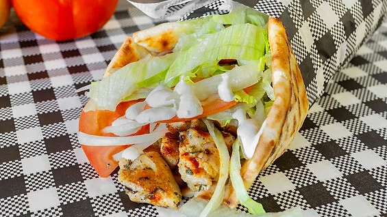 Souvla chicken yiros